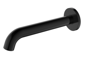 Regn losse uitloop 18cm, gun metal black