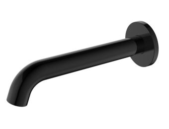 Regn losse uitloop 18cm, gun metal black