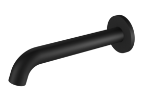 Regn losse uitloop 18cm, mat zwart