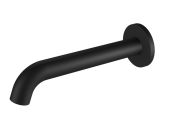 Regn losse uitloop 18cm, mat zwart