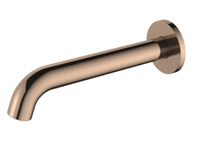 Regn losse uitloop 18cm, geborsteld koper