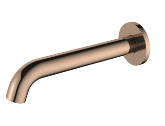 Regn losse uitloop 18cm, geborsteld koper