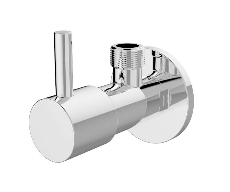 Regn hoekstopkraan, chroom