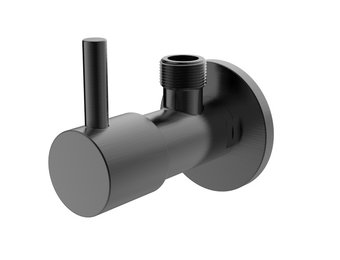 Regn hoekstopkraan, gun metal black