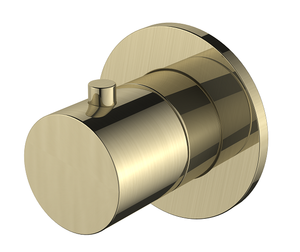 Regn stopkraan, geborsteld goud