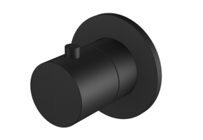 Regn stopkraan, mat zwart