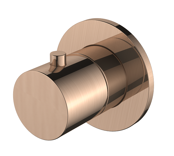 Regn stopkraan, geborsteld koper