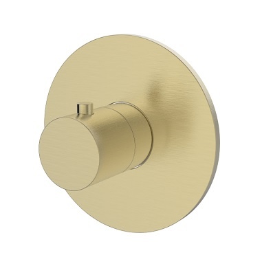 Regn losse inbouwthermostaat, geborsteld goud