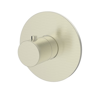 Regn losse inbouwthermostaat, geborsteld nikkel