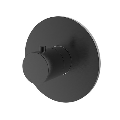 Regn losse inbouwthermostaat, gun metal black