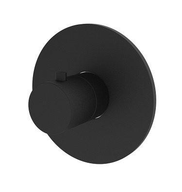 Regn losse inbouwthermostaat, mat zwart