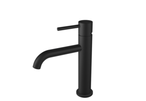 Regn wastafelkraan L met coldstart, mat zwart