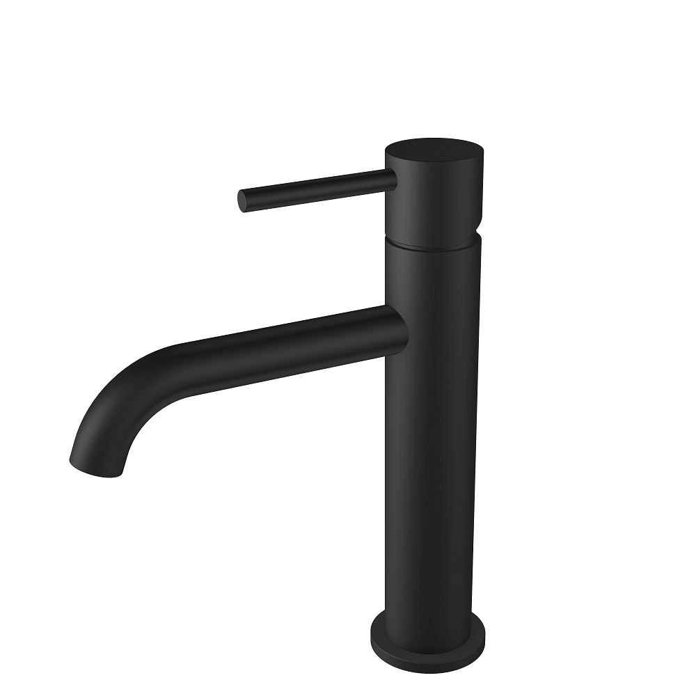 Regn wastafelkraan L met coldstart, mat zwart