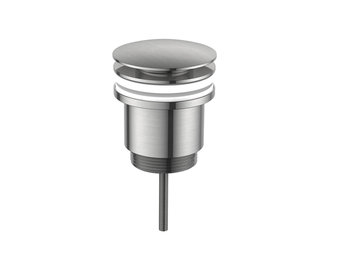 Regn pop-up wastafelafvoerplug, geborsteld nikkel