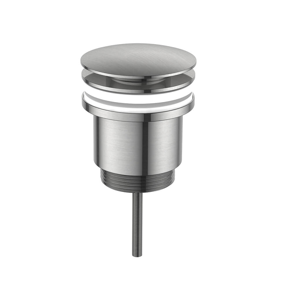 Regn pop-up wastafelafvoerplug, geborsteld nikkel