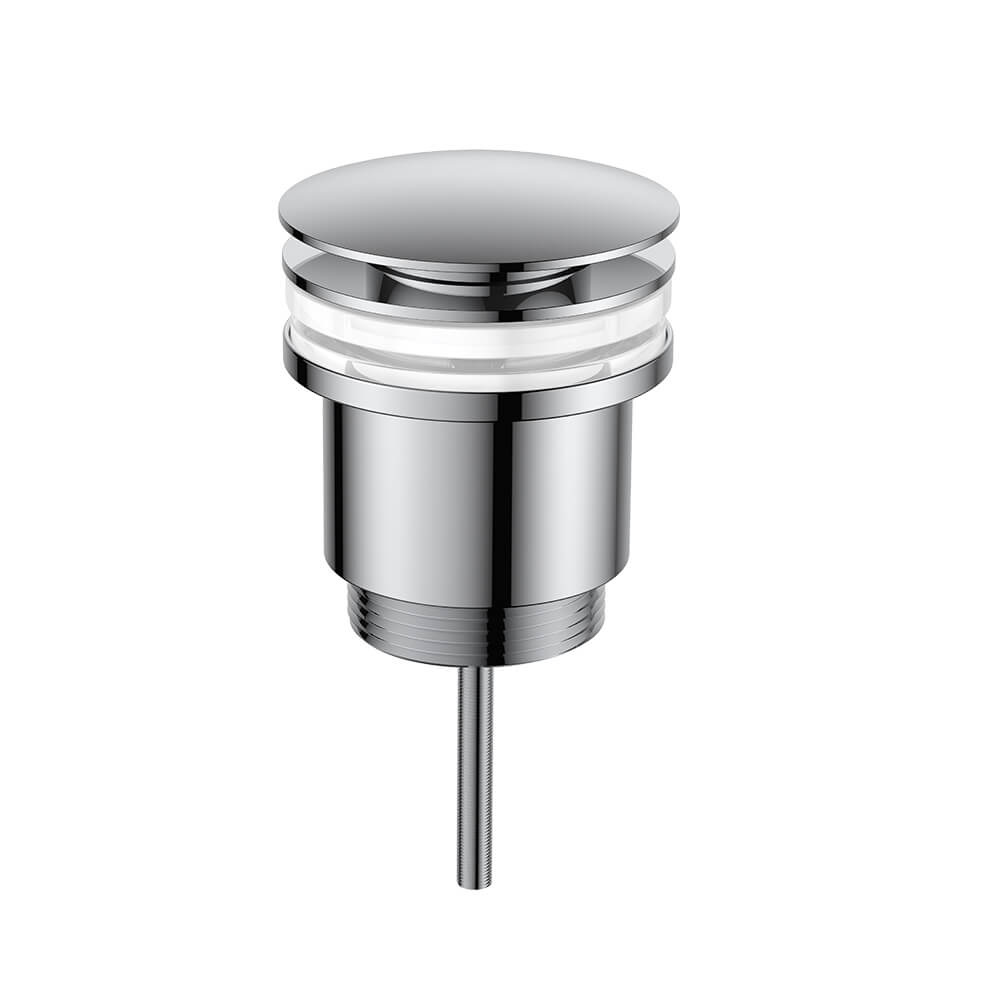 Regn pop-up wastafelafvoerplug, chroom