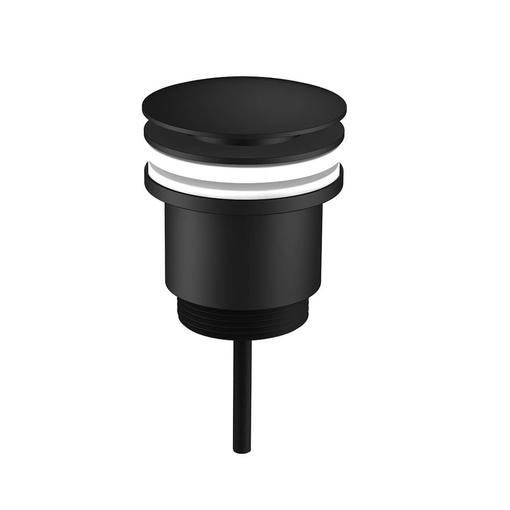 Regn pop-up wastafelafvoerplug, mat zwart