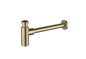 Regn wastafelsifon, geborsteld goud