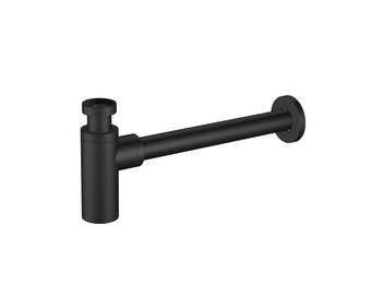 Regn wastafelsifon, mat zwart