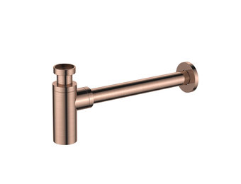Regn wastafelsifon, geborsteld koper