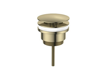 Regn fonteinafvoerplug, geborsteld goud