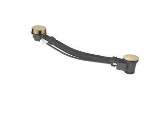 Regn badoverloop, geborsteld goud