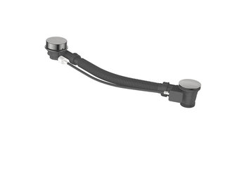 Regn badoverloop, geborsteld nikkel