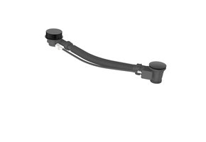 Regn badoverloop, gun metal black