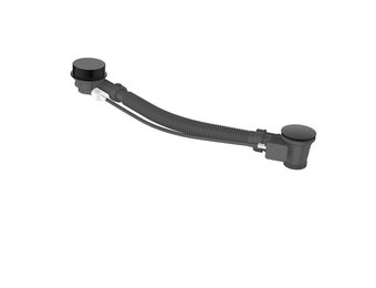 Regn badoverloop, gun metal black