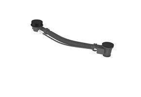 Regn badoverloop, mat zwart