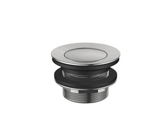 Regn pop-up badafvoerplug, geborsteld nikkel