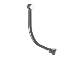 Regn badoverloop met vulcombinatie, chroom