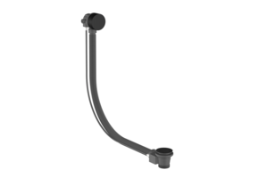 Regn badoverloop met vulcombinatie, gun metal black