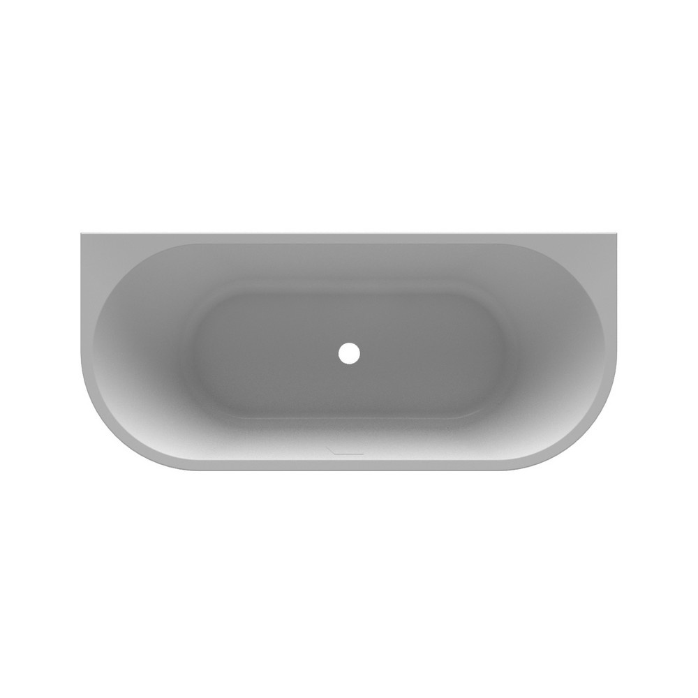 Regn back-to-wall bad 180 x 80cm incl. waste, wit