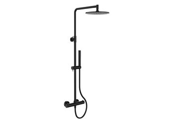 Regn thermostatische regendouche, gun metal black