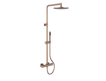 Regn thermostatische regendouche, geborsteld koper