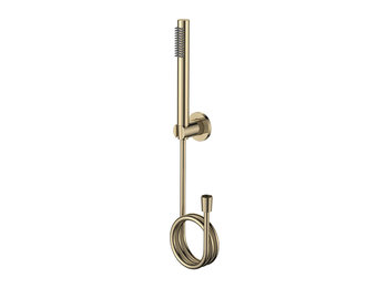 Regn badset, geborsteld goud