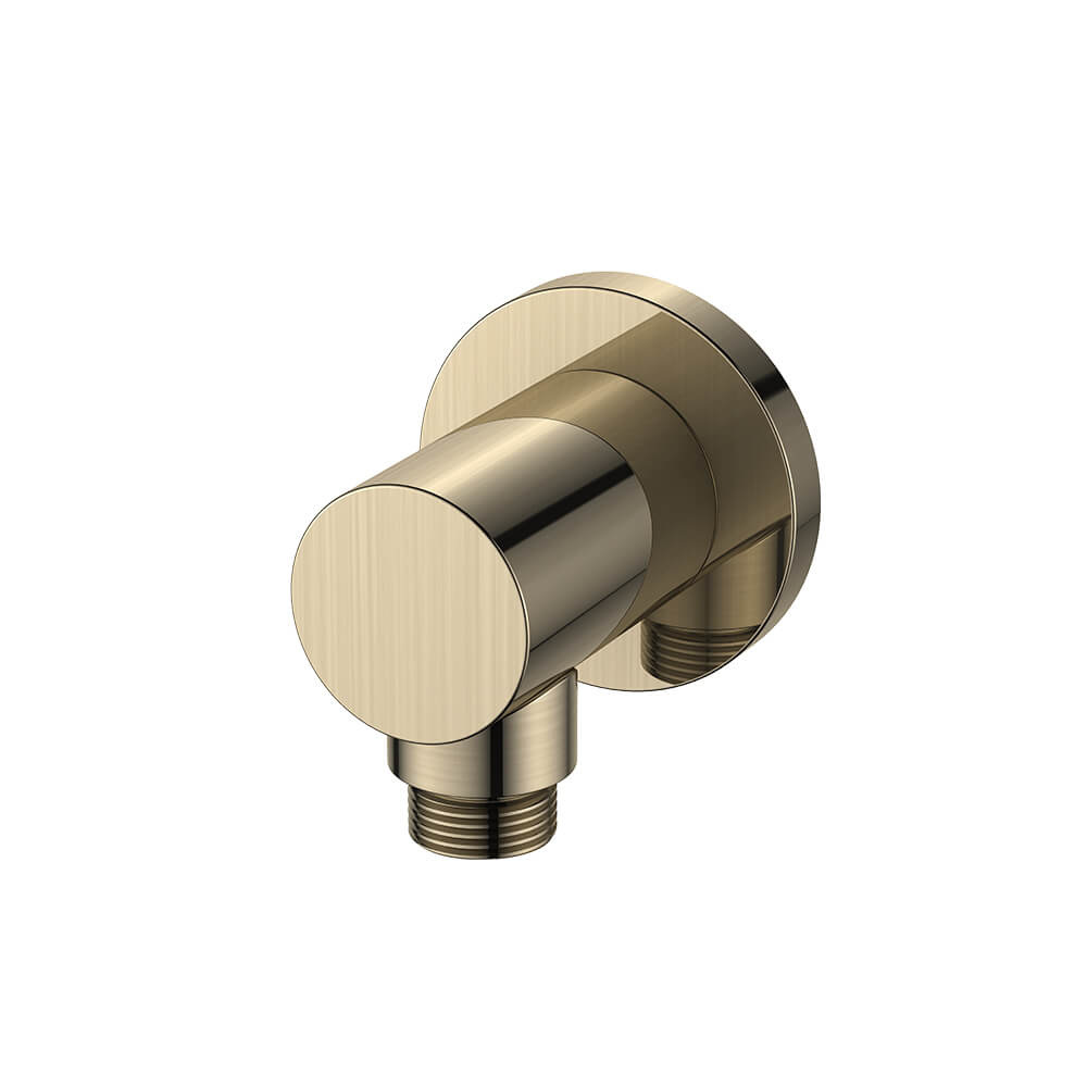 Regn wandaansluitbocht, geborsteld goud