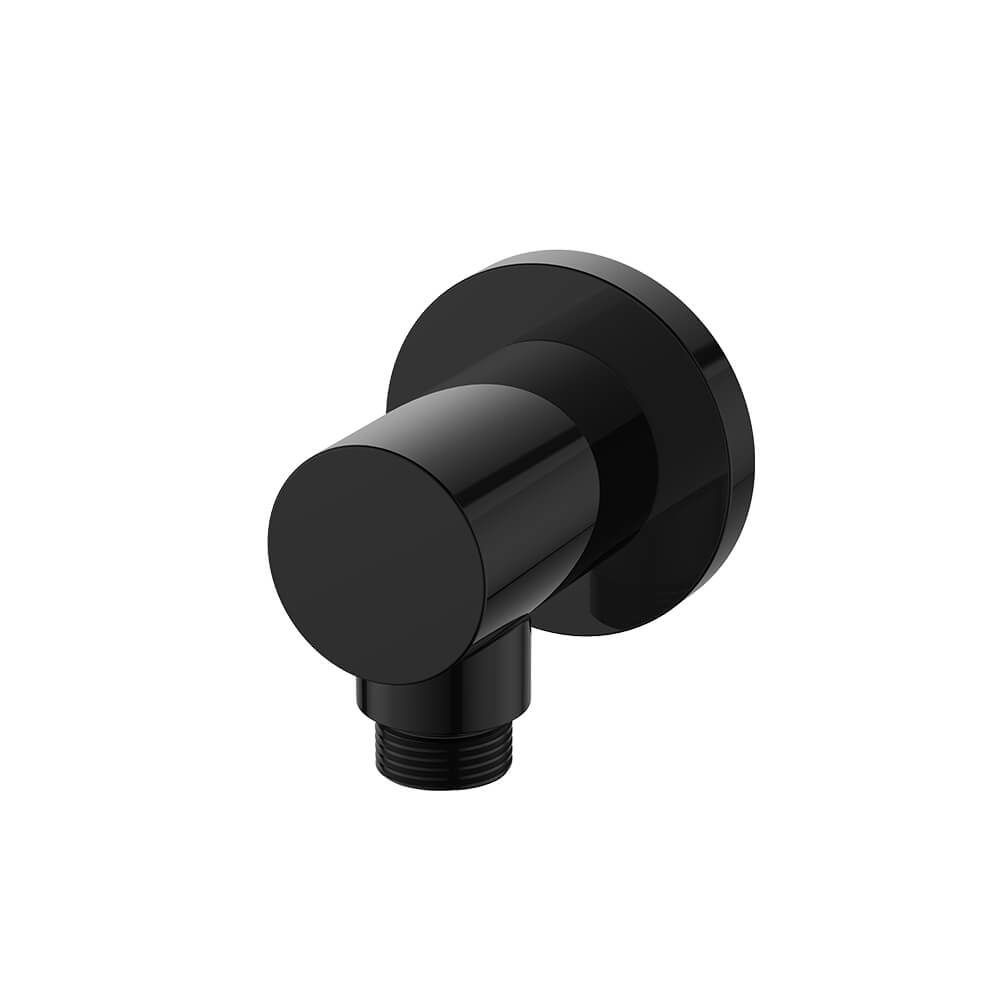 Regn wandaansluitbocht, gun metal black