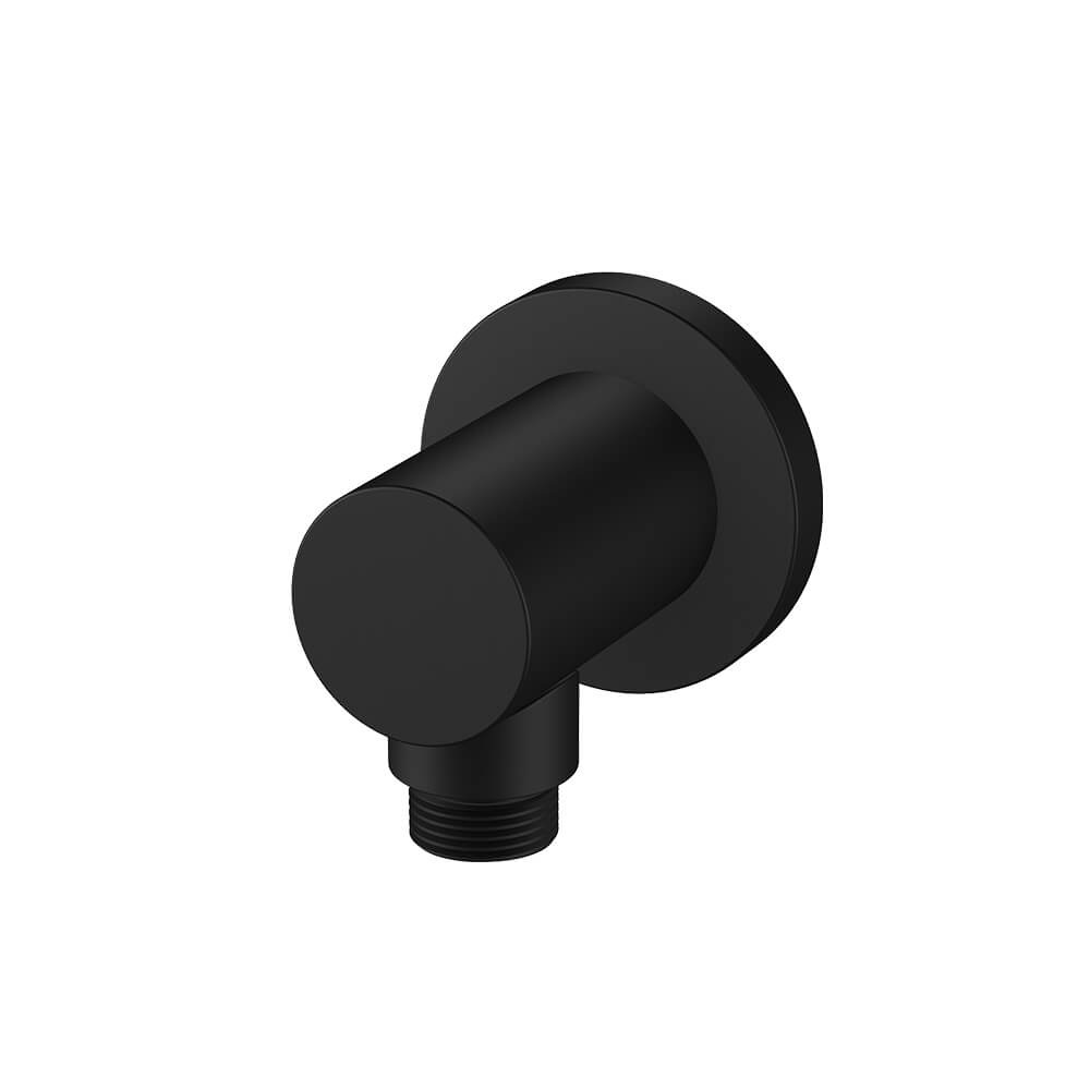 Regn wandaansluitbocht, mat zwart