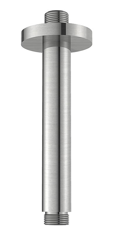 Regn plafondarm inkortbaar, geborsteld nikkel