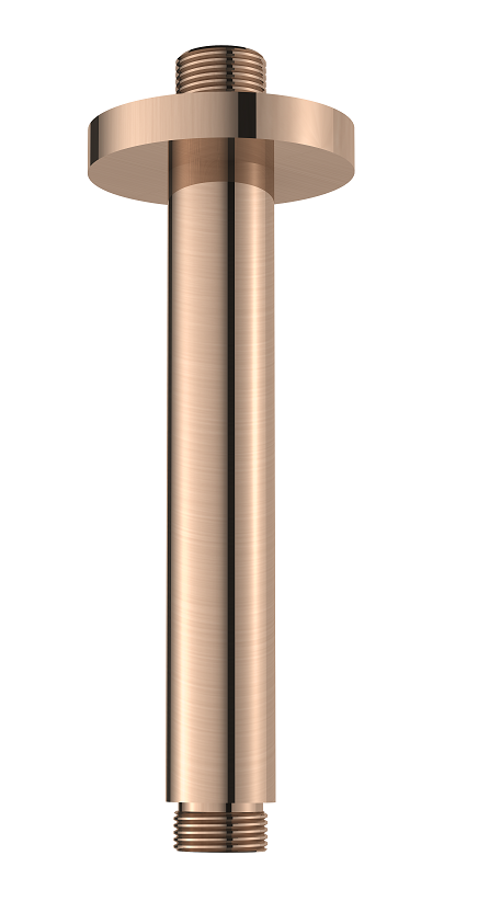 Regn plafondarm inkortbaar, geborsteld koper