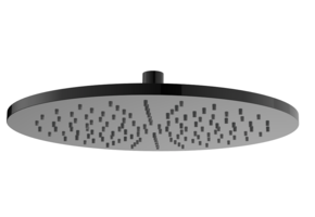 Regn hoofddouche rond 30cm, gun metal black