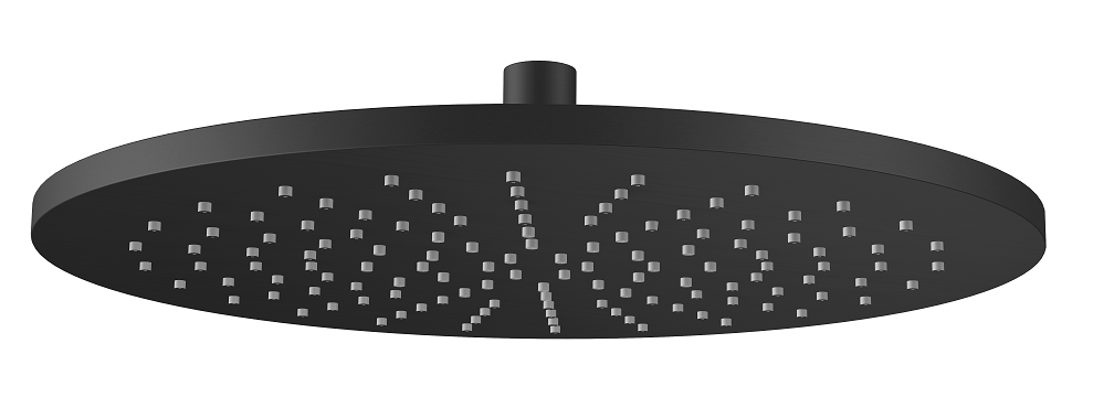 Regn hoofddouche rond 30cm, mat zwart