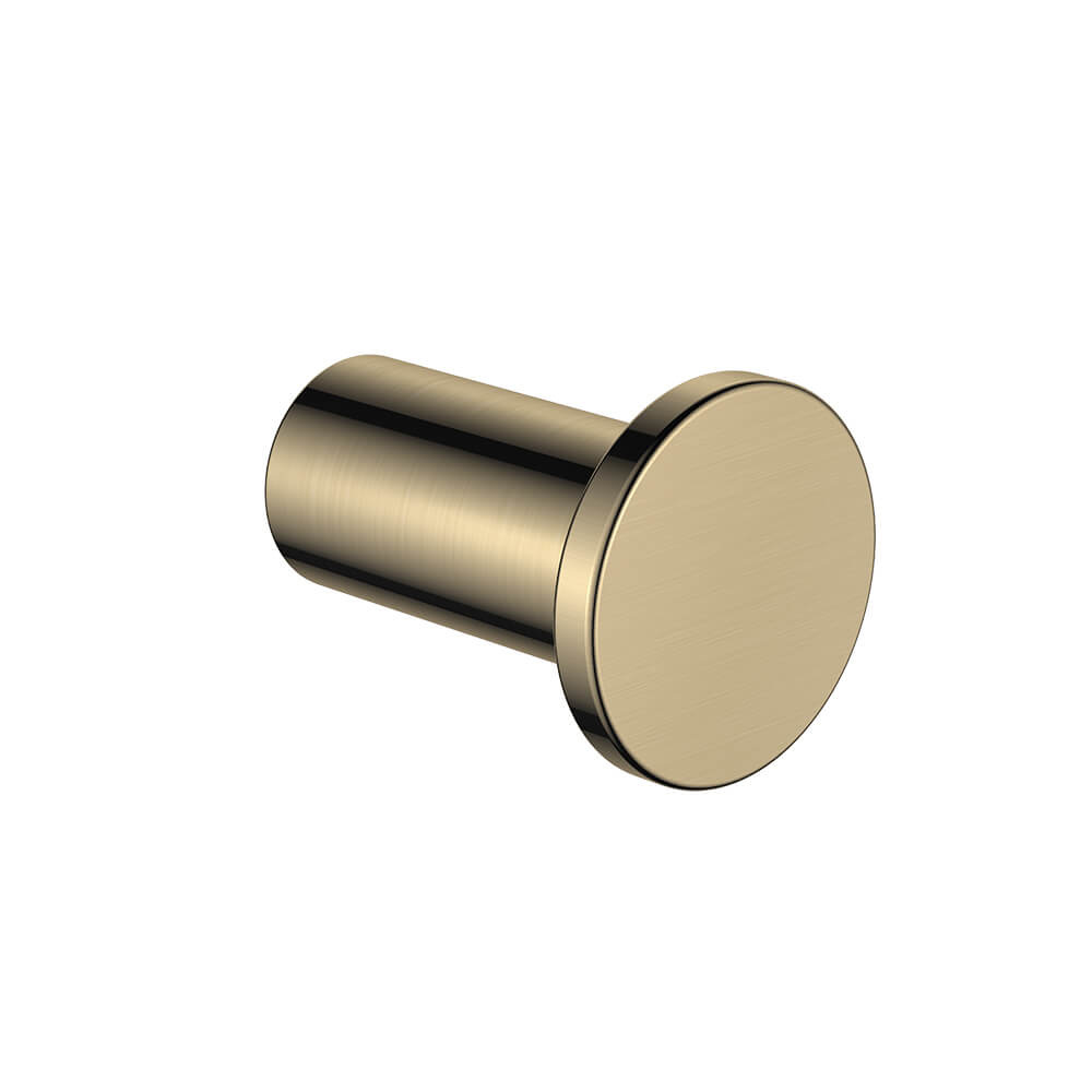 Regn handdoekhaak groot, geborsteld goud