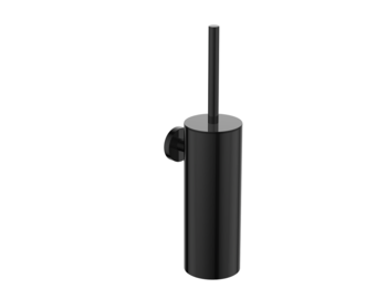 Regn toiletborstel met houder, gun metal black