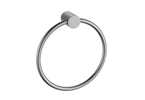 Regn handdoekring, geborsteld nikkel