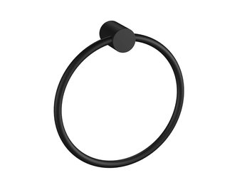 Regn handdoekring, mat zwart