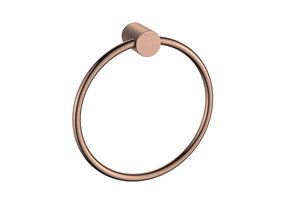 Regn handdoekring, geborsteld koper