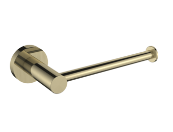 Regn toiletrolhouder zonder klep (met rozet), geborsteld goud